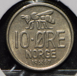 Norway 1967 10 Ore Honey Bee animal  900262 combine shipping