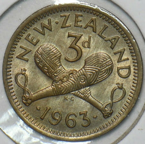 New Zealand 1963 3 Pence 152374 combine shipping