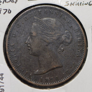 Jersey 1870 1/12 Shilling Lion animal  291744 combine shipping