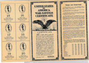 RC0151 1918 war-savings certificate combine shipping
