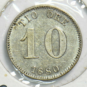 Sweden 1880 10 Ore S0325 combine shipping