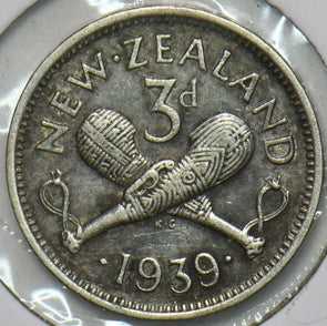 New Zealand 1939 3 Pence 903633 combine shipping