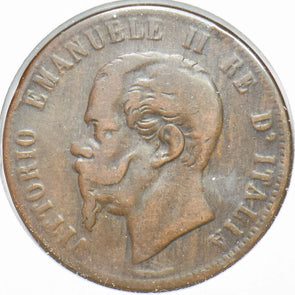 Italy 1866 10 Centesimi Vittorio Emanvele II 292943 combine shipping