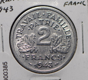 France 1943 2 Francs  900385 combine shipping