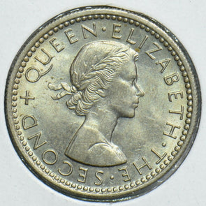 New Zealand 1956 6 Pence Bird animal 197985 combine shipping