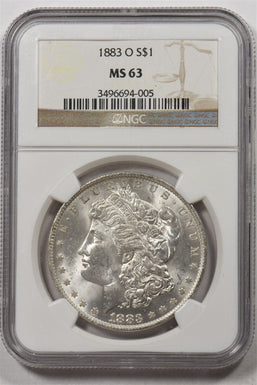 1883-O Morgan Dollar Silver NGC MS63 NG1719