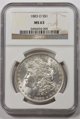 1883-O Morgan Dollar Silver NGC MS63 NG1719