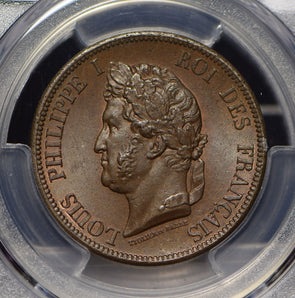 French Colonies 1841 A 10 Centimes PCGS MS65BN gem BU rare this grade PC0369 com