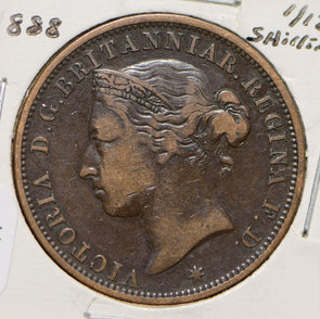 Jersey 1888 1/12 Shilling Lion animal  291741 combine shipping