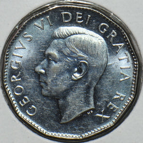 Canada 1951 5 Cents Beaver animal CH BU Steel 152199 combine shipping