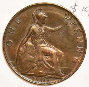 Great Britain 1907 Penny 240618 combine shipping
