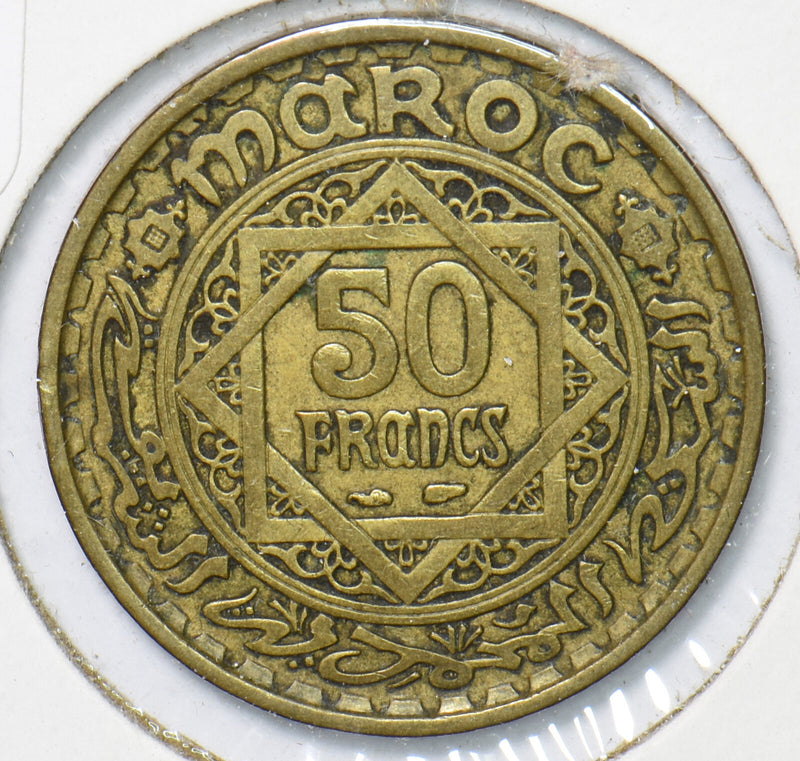 Morocco 1952 AH 1371 50 Francs 901568 combine shipping