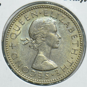 New Zealand 1957 Shilling 197933 combine shipping