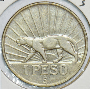 Uruguay 1942 S Peso Puma 241007 combine shipping