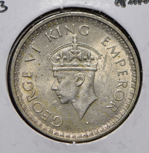 British India 1943 1/2 Rupee  291901 combine shipping