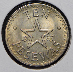 Ghana 1965 10 Pesewas  291765 combine shipping