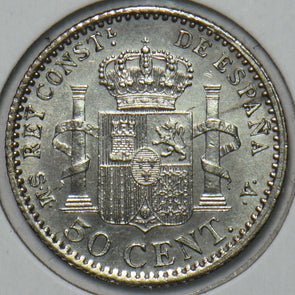 Spain 1904 50 Centimos 297161 combine shipping