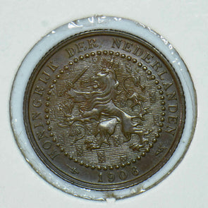 Netherlands 1906 Cent Lion animal 291385 combine shipping