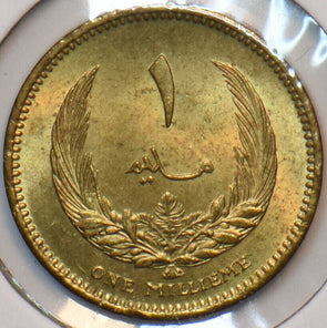 Libya 1965 AH 1385 Millieme 295332 combine shipping