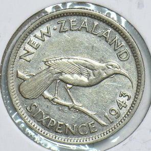 New Zealand 1943 6 Pence Bird animal 197938 combine shipping