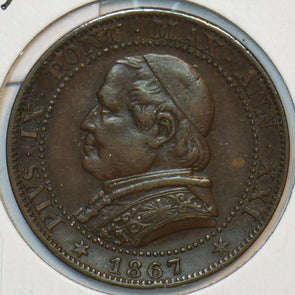 Vatican 1867 R Soldo 296980 combine shipping