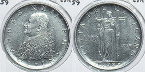 Vatican 1959 100 Lire 198625 combine shipping