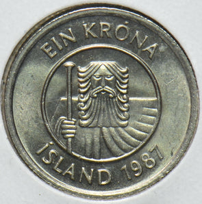 Iceland 1987 Krona Fish animal 192340 combine shipping