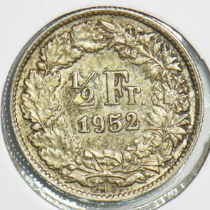 Switzerland 1952 1/2 Franc 240571 combine shipping