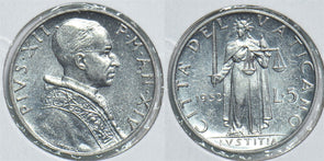 Vatican 1952 5 Lire 198646 combine shipping