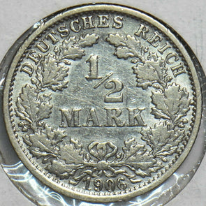 Germany 1906 f 1/2 Mark Empire 152946 combine shipping