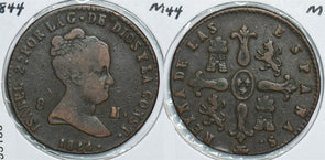 Spain 1844 8 Maravedis 299109 combine shipping