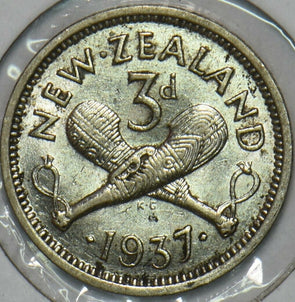 New Zealand 1937 3 Pence 196412 combine shipping