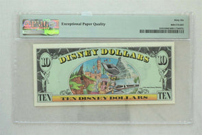 Disney Dollar 1998 $10 PMG Gem UNC 66EPQ DIS55. Minnie. View of Disneyland PM02