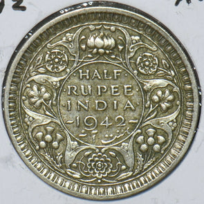 British India 1942 1/2 Rupee 151025 combine shipping