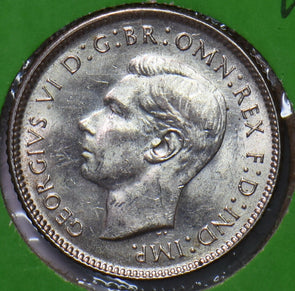 Australia 1943 D 6 Pence Kangaroo animal 193615 combine shipping