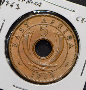 East Africa 1963 5 Cents  900913 combine shipping