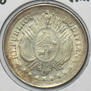 Bolivia 1890 CB 20 Centavos 295706 combine shipping