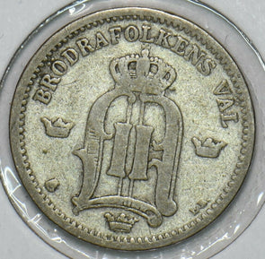 Sweden 1898 25 Ore 152808 combine shipping