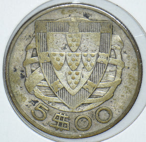 Portugal 1933 5 Escudos 191609 combine shipping