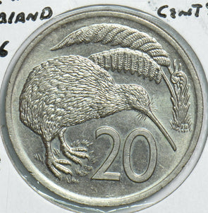 New Zealand 1976 20 Cents Kiwi birdanimal 904450 combine shipping