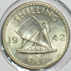 Fiji 1942 Shilling 298113 combine shipping