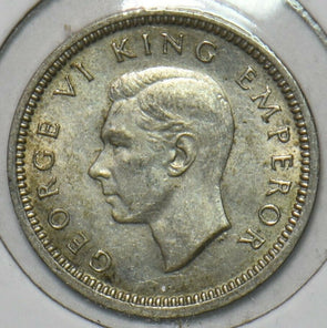 New Zealand 1943 3 Pence 152362 combine shipping