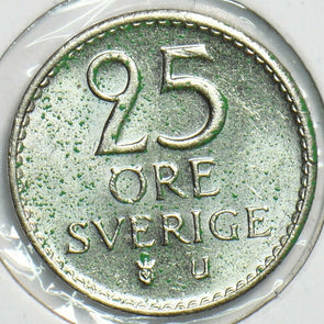 Sweden 1968 25 Ore BU 904153 combine shipping
