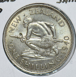 New Zealand 1940 Shilling 298649 combine shipping