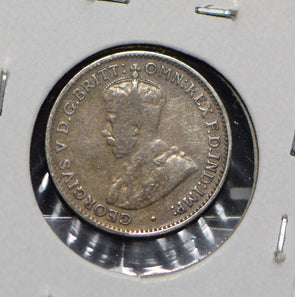 Australia 1927 3 Pence Kangaroo animal Moorhen  191229 combine shipping