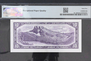 Canada 1954 $10 PMG GEM 65 EPQ Bank of Canada BC-40b BABN Modified Portraint JR