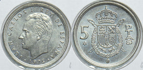 Spain 1975 5 Pesetas UNC 904730 combine shipping