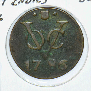 Netherlands East Indies 1786 Duit Lions animal 291373 combine shipping
