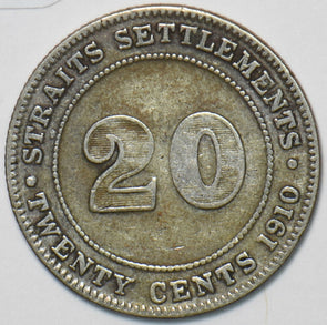 Straits Settlements 1910 20 Cents 151440 combine shipping