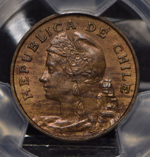 Chile 1907 So 2 1/2 Centavos PCGS MS63BN lustrous KM-162 PC0553 combine shipping